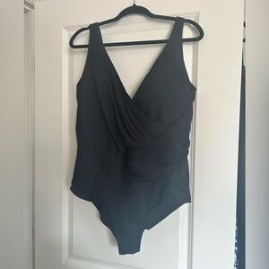Swimsuits for All Black Women One Piece Swimsuit- Sz 20